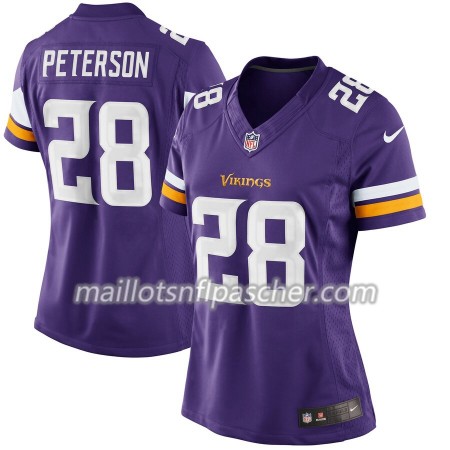 Maillot Minnesota Vikings Adrian Peterson 18 Nike Pourpre - Femme